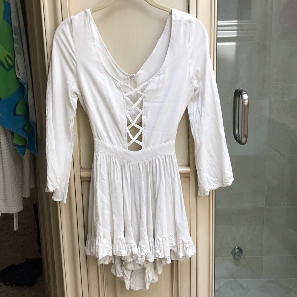 Nasty gal sexy white romper